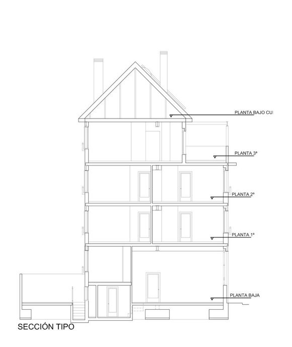 Proyecto Acondicionamiento de edificio para cuatro viviendas