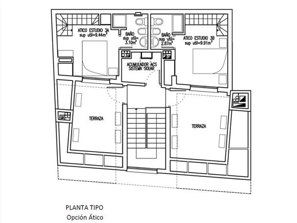 Edificio para cinco estudios Madrid, local comercial trasteros